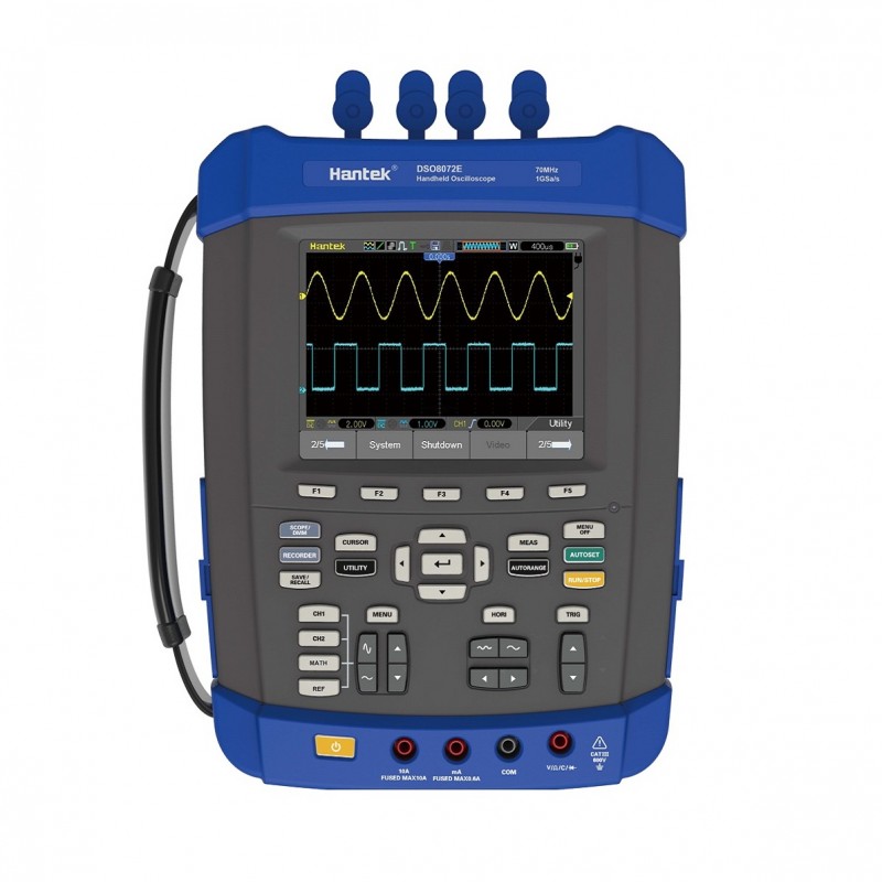 Hantek DSO8102E Oscilloscope portable 100MHZ 6 en 1 avec générateur de signal aléatoire / fonctions Hantek DSO8102E Oscilloscope portable 100MHZ 6 en 1 avec générateur de signal aléatoire / fonctions
