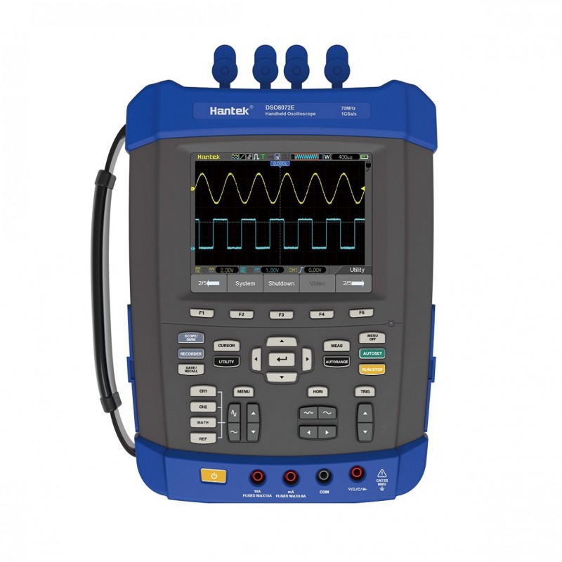 Hantek DSO8152E Oscilloscope portable 150MHZ 6 en 1 avec générateur de signal aléatoire / fonctions