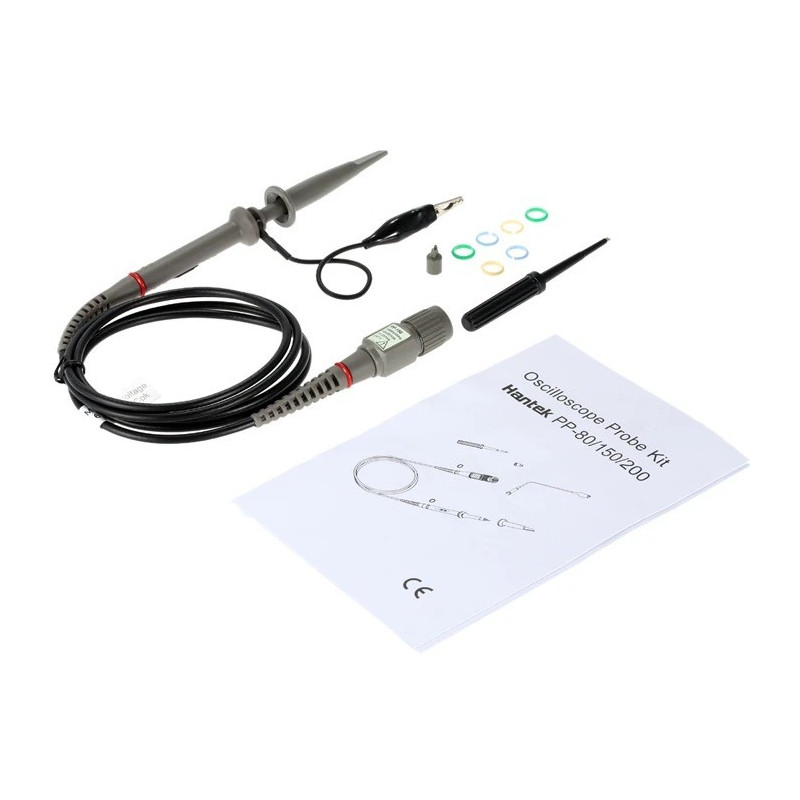 Hantek PP150 - Sonde oscilloscope 100MHZ atténuation x1 / x10 Hantek PP150 - Sonde oscilloscope 100MHZ atténuation x1 / x10