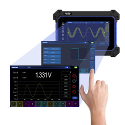 Hantek TO1254D Oscilloscope tactile portable 4 canaux / 250MHZ avec générateur de signal et multimètre